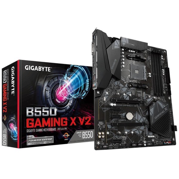 Mainboard|GIGABYTE|AMD B550|SAM4|ATX|Memory DDR4|Memory slots 4|3xPCI-Express 3.0 ...