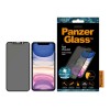 PanzerGlass | P2665 | Screen protector | Apple | iPhone Xr/11 | Tempered glass | Black | Confidentiality filter; Full frame coverage; Anti-shatter film (holds the glass together and protects against glass shards in case of breakage); Case Friendly – compa