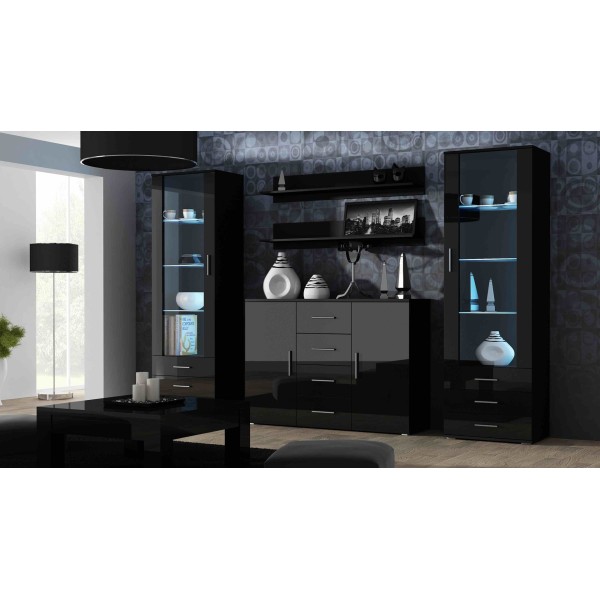Cama display cabinet SOHO S1 black/black ...