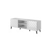 RTV cabinet ABETO 150x42x52 white/white glossy