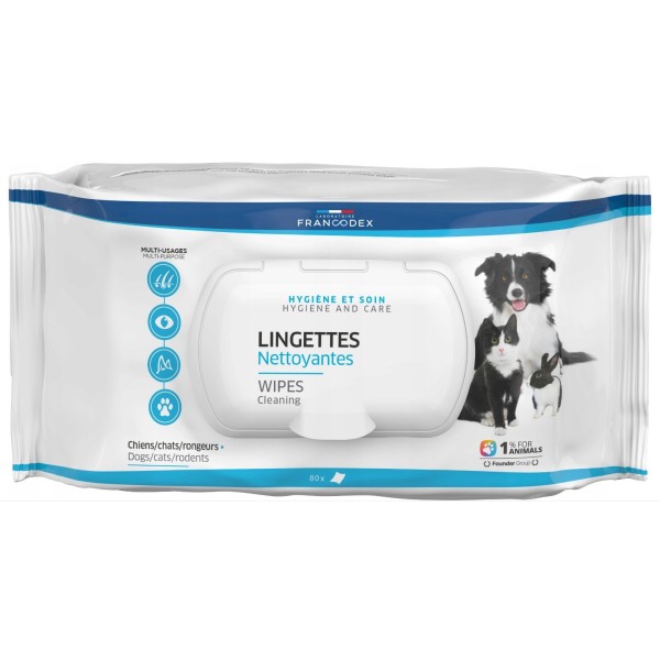 FRANCODEX Grooming wipes for dog and ...