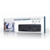 KEYBOARD STANDART USB ENG BIG/LETT. BLACK KB-US-103 GEMBIRD