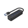 UNITEK HUB USB-A 4X USB-A 3.1, ACTIVE,10W, H1117A