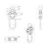 RAM Mounts Handlebar U-Bolt Base for Rails 0.5" to 1.25" in Diameter