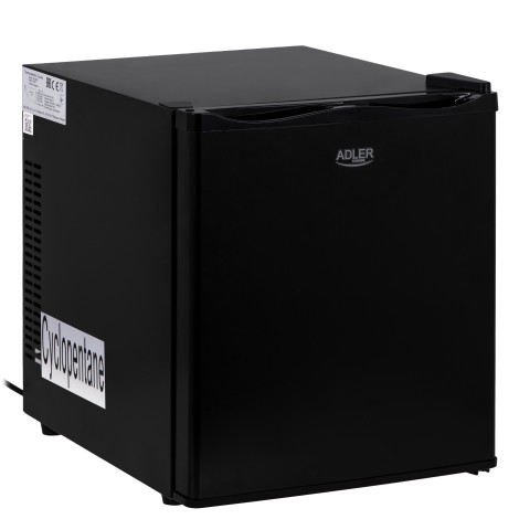 Adler | Thermoelecric Cooler | AD 8089 | Energy efficiency class E | Free standing | Larder | Height 43.5 cm | Fridge net capacity 28 L | 35 dB | Black