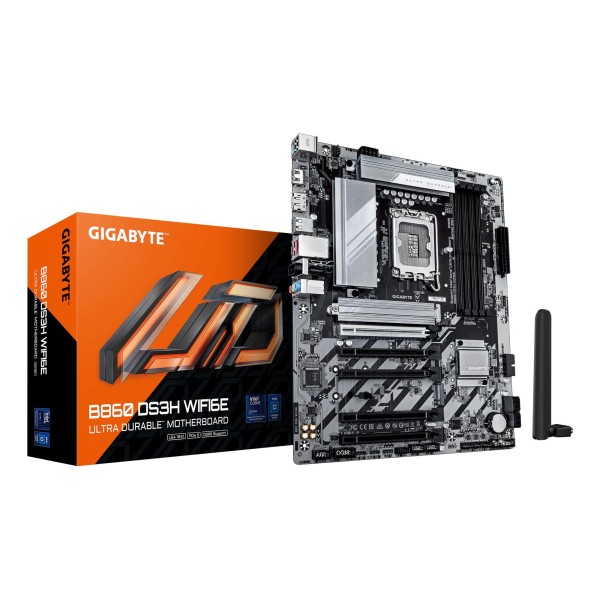 Mainboard|GIGABYTE|Intel B860 Express|LGA1851|ATX|Memory DDR5|5xPCI-Express 16x|2xM.2|1xHDMI|1xDisplayPort|1xAudio-In|1xAudio-Out|1xMicrophone|1xUSB 2.0|1xUSB ...