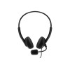 Energy Sistem Headset Office 2+ Black, USB and 3.5 mm plug, volume control, retractable boom mic. | Energy Sistem | Wired Earphones | Headset Office 2+ | Wired | On-Ear | Microphone | Black