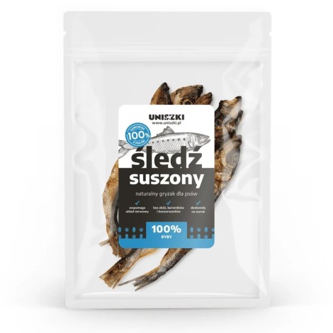 UNISZKI Dried herring – dog treat – 50 g