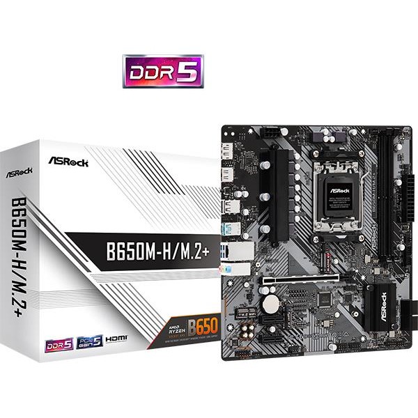 Mainboard|ASROCK|AMD B650|SAM5|Micro-ATX|Memory DDR5|Memory slots 2|1xPCI-E|2xPCI-Express 4.0 ...