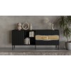 Cama INSERTO 3D1W chest of drawers 190x40x80 black + LED