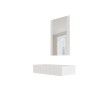 Dressing table with mirror PAFOS 80x41.6x100 white matte