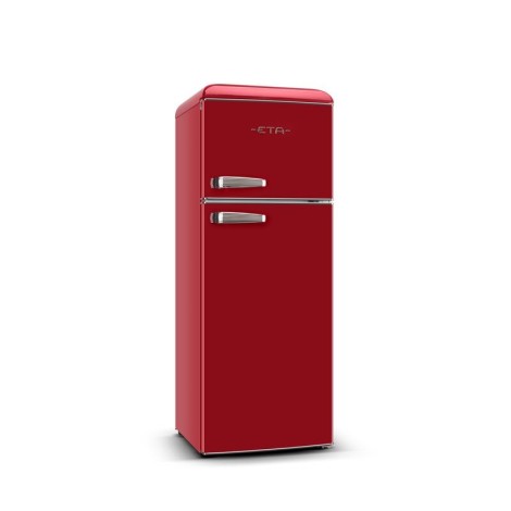 ETA | Refrigerator | ETA253490030E Storio retro | Energy efficiency class E | Free standing | Double Door | Height 148.2 cm | Fridge net capacity  170 L | Freezer net capacity 45 L | 44 dB | Red