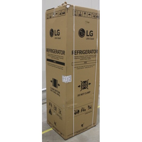 SALE OUT.  | LG | Refrigerator | GBB72PZDMN | Energy efficiency class E | Free standing | Combi | Height 203 cm | No Frost system | Fridge net capacity 277 L | Freezer net capacity 107 L | Display | 36 dB | Silver | DAMAGED PACKAGING