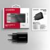 AXAGON ACU-QC18 Wall charger 18W, 1x port USB-A, QC3.0/AFC/Apple, black