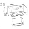 Elica LANE BL MAT/A/72 Built-in Black, Grey 550 m³/h