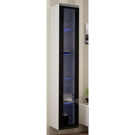 Cama Glass-case VIGO '180' 180/40/30 white/black gloss