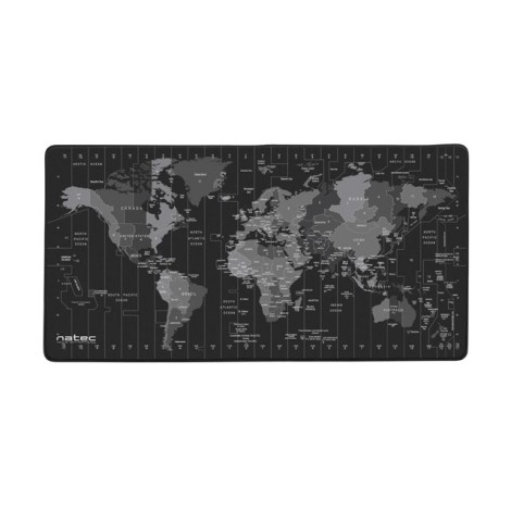 Natec Mouse Pad, Time Zone Map, Maxi, 800x400 mm | Natec | Mouse Pad Maxi | Time Zone Map