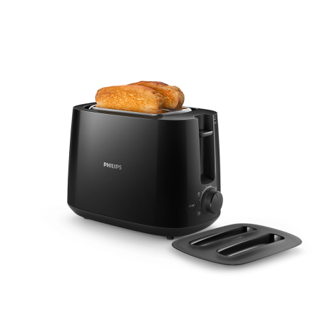 Philips | Daily collection toaster | HD2582/90 | Power 900 W | Number of slots 2 | Housing material Plastic | Black