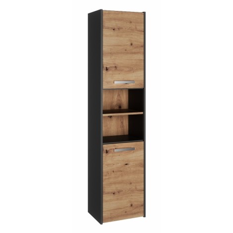 Topeshop S40 ANTRACYT/ARTISAN bathroom storage cabinet