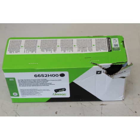 SALE OUT. Lexmark 66S2H00 | Cartridge CollecReturn Program (LRP) | Toner cartridge | Black & white | DAMAGED PACKAGING, SCRATCHED