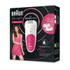 Braun | Epilator | Silk-épil 5 SE5500 | Operating time (max) 30 min | Bulb lifetime (flashes) Not applicable | Number of power levels 1 | Wet & Dry | White/Pink