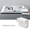 Qoltec 51718 Charger | 45W | 5-20V | 2.4-3A | USB type C PD | USB | White