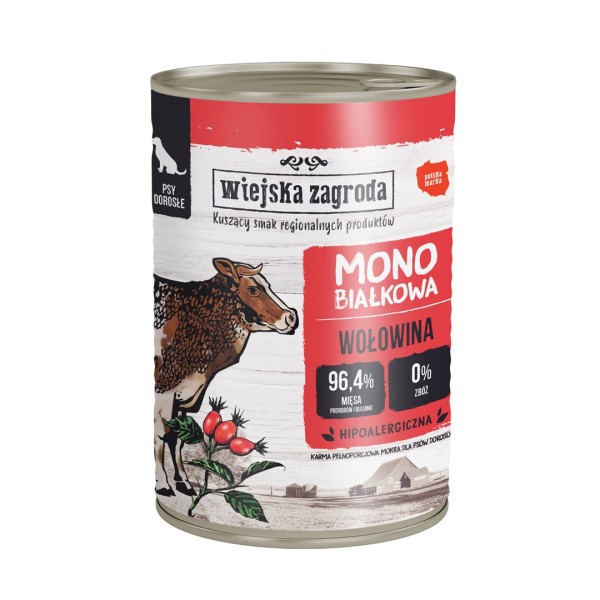 WIEJSKA ZAGRODA Monoprotein Beef - wet ...