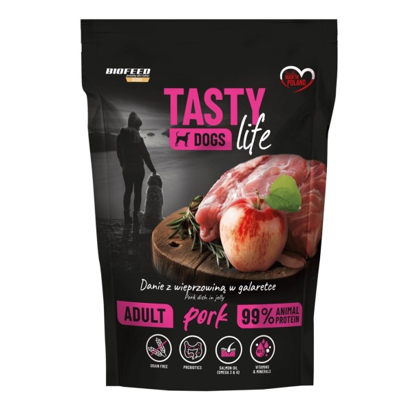 BIOFEED Tasty dog life wieprzowina 90% ...