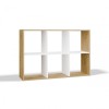 MALAX 2X3 ARTISAN/WHITE BOOKCASE