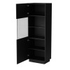Cama LIVERTI display cabinet 59.5x42x178 black