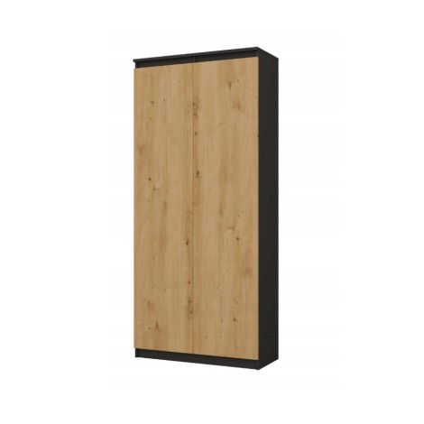 RS-80 HEMN OFFICE SHELVING UNIT, ANTHRACITE/ARTISAN OAK