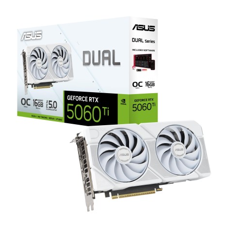 VGA PCIE16 RTX5060TI 16GB/DUAL-RTX5060TI-O16G-WHITE ASUS