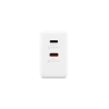 Lenovo Accessories Dual USB-C 65W GaN Power Adapter WH-EU | Lenovo USB-C | AC Adapter