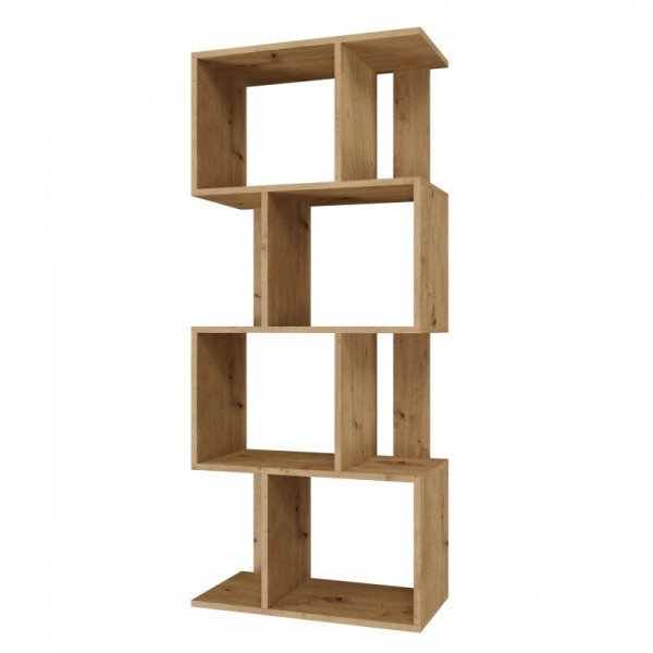 Bookcase FIESTA 4P 59.5x30x140 cm, artisan ...