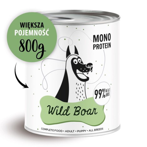 PAKA ZWIERZAKA Pepe Wild Boar - wet dog food - 800g