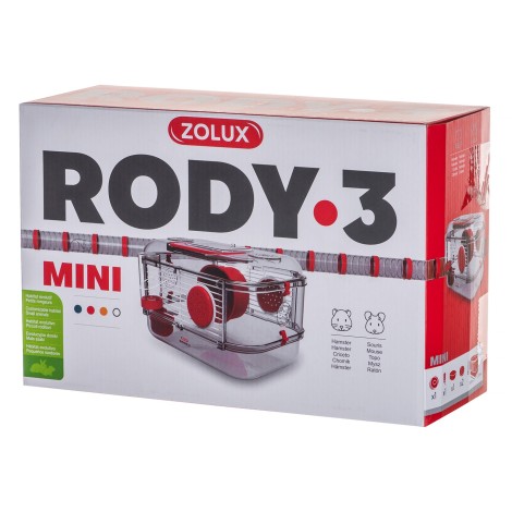 ZOLUX Rody 3 Mini Cage - red