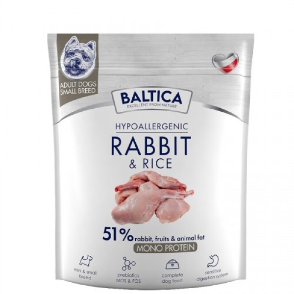 BALTICA NUTRACEUTIC Hypoallergenic Rabbit & Rice ...