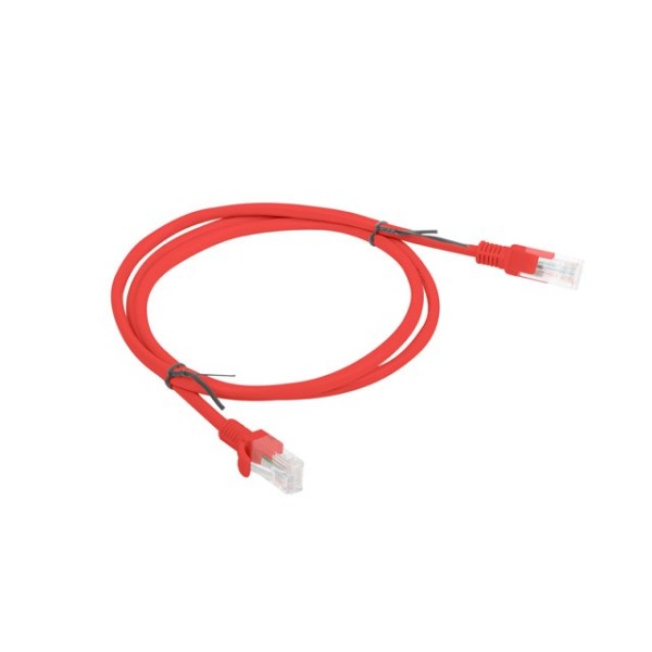 PATCHCORD KAT.5E UTP 1M CZERWONY FLUKE ...