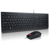 Lenovo | Essential | Essential Wired Keyboard and Mouse Combo - Lithuanian | Black | Keyboard and Mouse Set | Wired | EN/LT | Black