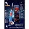 Oral-B | Electric Toothbrush with Travel Case | Vitality PRO Kids Spiderman | Rechargeable | For children | Number of brush heads included 1 | Number of teeth brushing modes 2 | Blue