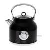 Adler | Kettle with a Thermomete | AD 1346b | Electric | 2200 W | 1.7 L | Stainless steel | 360° rotational base | Black