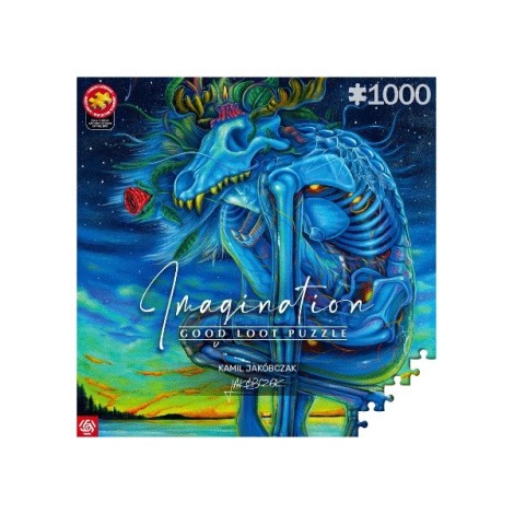 Puzzle Good Loot Imagination - Kamil Jakóbczak: White Wolf 1000 pc(s)