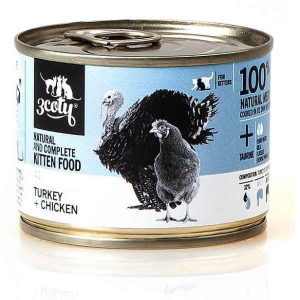 3Coty TURKEY + CHICKEN for Kittens ...