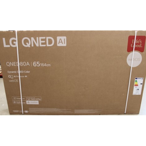 LG 65QNED80A3A | 65 | Smart TV | webOS | UHD | DAMAGED PACKAGING