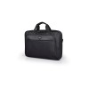 PORT DESIGNS HANOI II CLAMSHELL 13/14 Briefcase, Black | PORT DESIGNS | HANOI II Clamshell | Laptop case | Notebook | Black | Shoulder strap