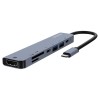 Savio AK-82 interface hub USB Type-C 5000 Mbit/s Black