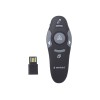 Gembird | Wireless presenter with laser pointer | WP-L-01 | Black | Depth 25 mm | Height 105 mm | Red laser pointer. 4 buttons to control most used PowerPoint presentation functions. Interface: USB. Presenter control distance: up to 10 m. | Yes | Weight 6