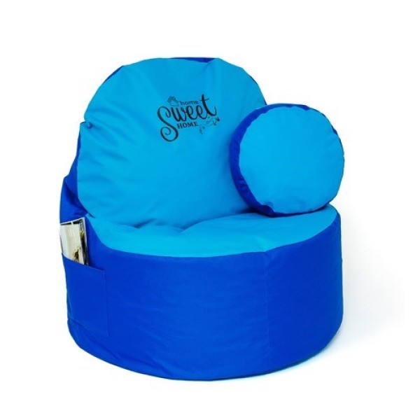 Sako sack pouffe Coffee cornflower-blue XXL ...