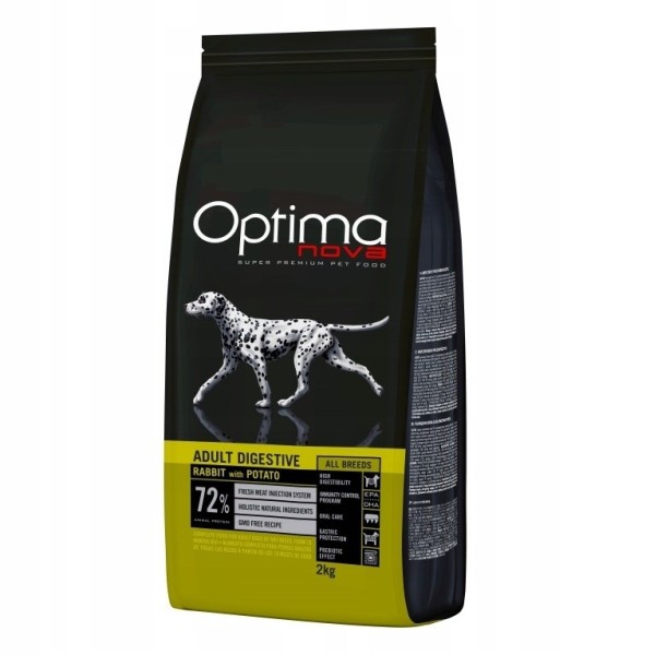 Optimanova Adult Digestive Rabbit with Potato ...