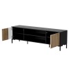 Cama RTV cabinet MERCI RTV cabinet 180 x 40 x 53.5 cm black/oak artisan